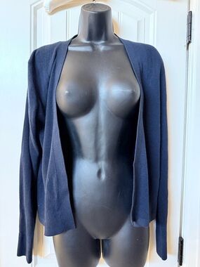 Open-Front Navy Women's Cardigan Banana republic factory sz M
